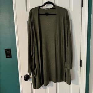 Torrid Olive Green Cardigan